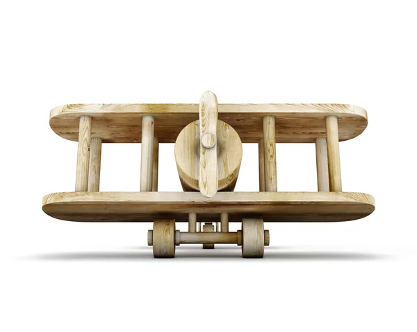 Wooden plane front view — Stock Photo, Image