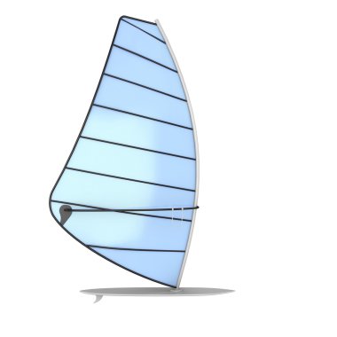 Beyaz sailboard