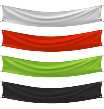 farklı renklerde afiş kümesi