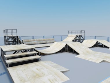 Bir paten veya roller için platform