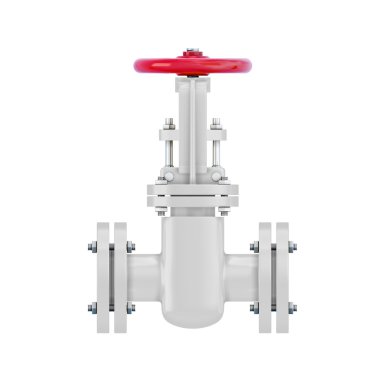 Kapak ile beyaz boru hattı öğesi