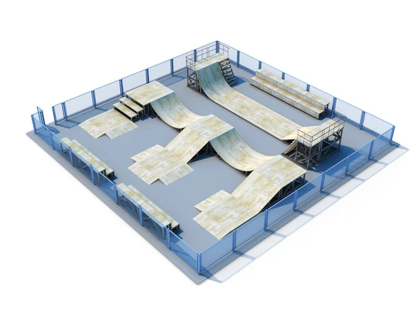 3d Skatepark — Stock Photo, Image