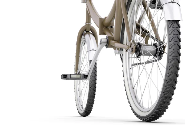 Bicycle close up on a white — Stock Photo, Image