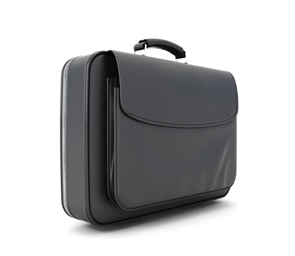 Leather briefcase for documents — Stock Photo, Image