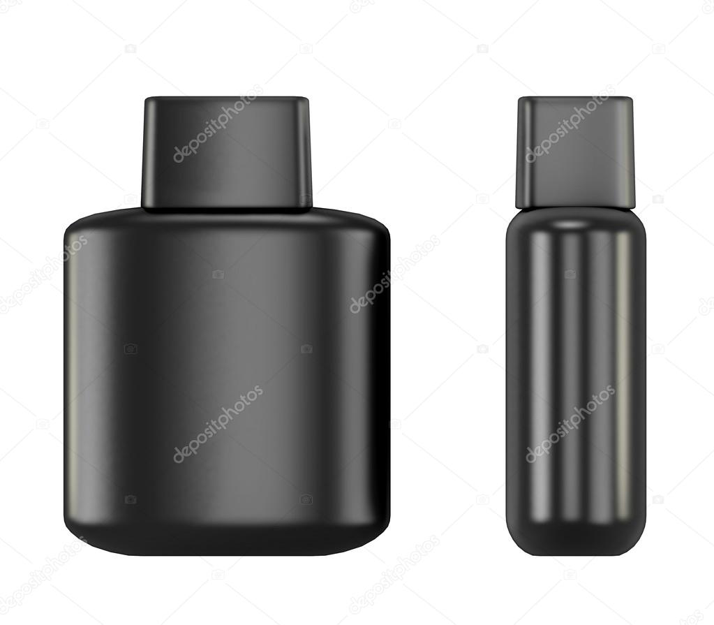 Black bottle with Aftershave