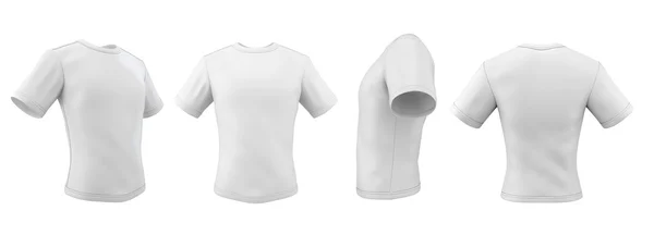 Conjunto de camisetas modelo de diferentes ângulos — Fotografia de Stock