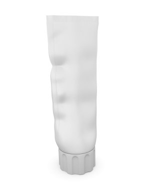 Crumpled tube of toothpaste