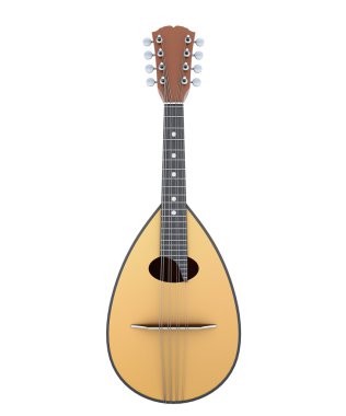 Mandolin front view clipart