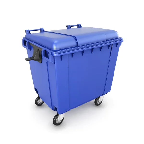 Trash can on wheels — Stockfoto