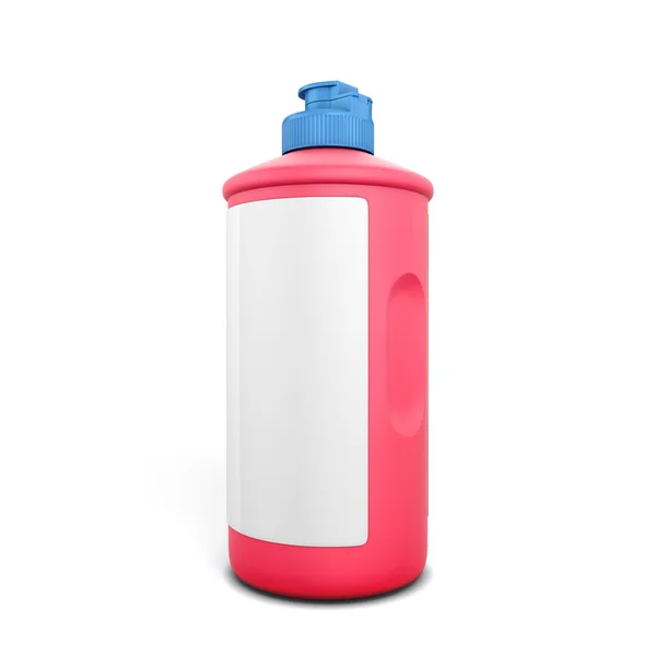 Red bottle of detergent — Stock fotografie