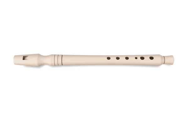 Flute on a white. — Stock fotografie