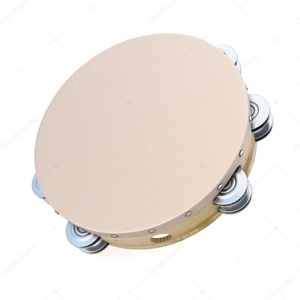 Tambourine On White Background Stock Photo Image By C 3dmavr 76778507