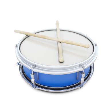 Şok sopa ile mavi drum