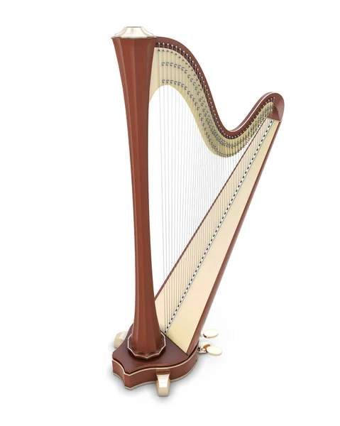 Harp 3d illustratie. — Stockfoto