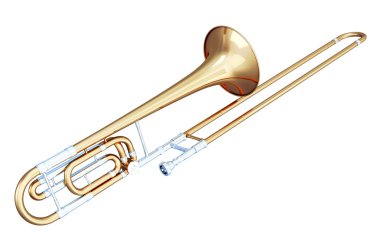 trombon 3D çizimi