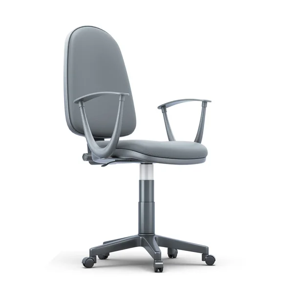 Grey office chair on a white — Stock Photo, Image