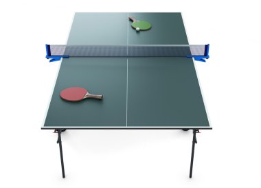Tenis tablo raketi ve tenis topu
