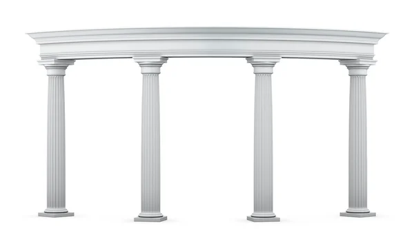 Entrance group with columns in the classical style — Stock Photo, Image