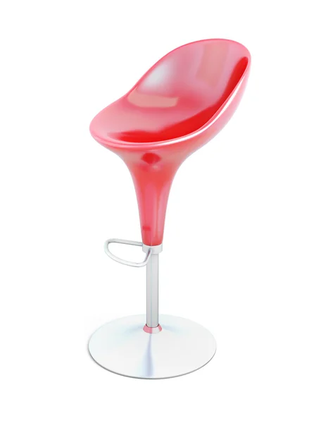 Red bar stool — Stock Photo, Image