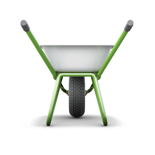 Wheelbarrow back view — Stock Photo, Image