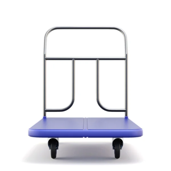 Baggage trolley front view — Stock Photo, Image