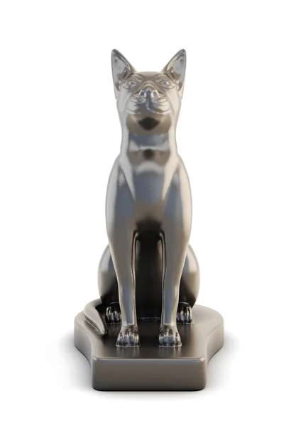 Sculpture cats front view — Stock Photo, Image