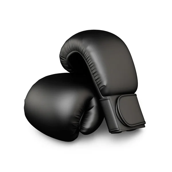 Guantes de boxeo negros — Foto de Stock