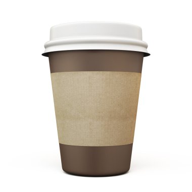 Kahve ile karton etiket