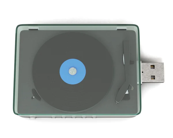 Современный USB-диск — стоковое фото