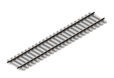 Direct railway section isometric