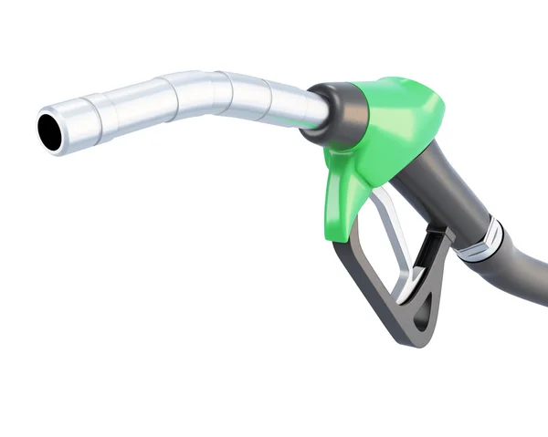 Fuel gun with hose close-ip