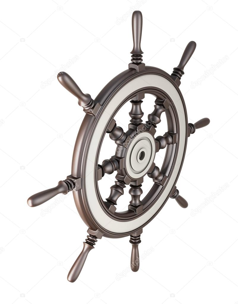 Ship steering wheel — Stock Photo © 3DMAVR 83137334