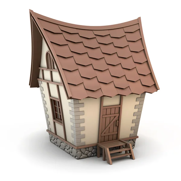 Ilustração 3D de uma casa — Fotografia de Stock