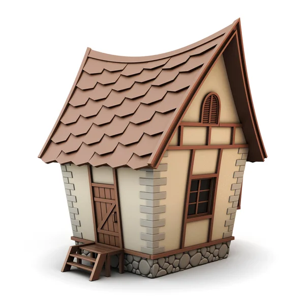 Ilustração 3D de uma casa — Fotografia de Stock