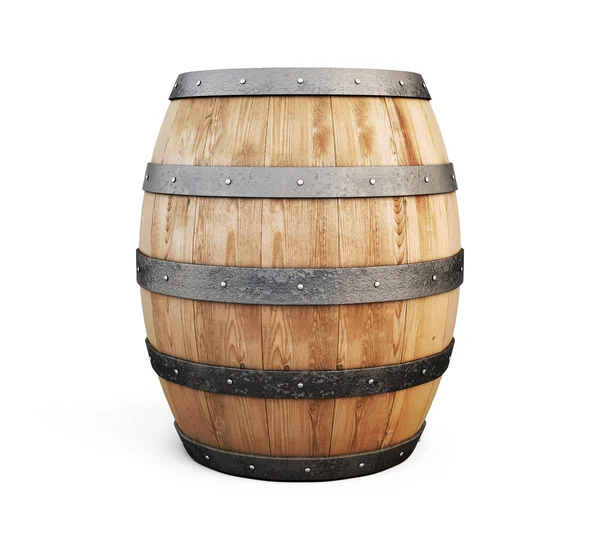 Деревянная бочка для вина — стоковое фото