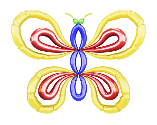Бабочка воздушных шаров. 3d . — стоковое фото