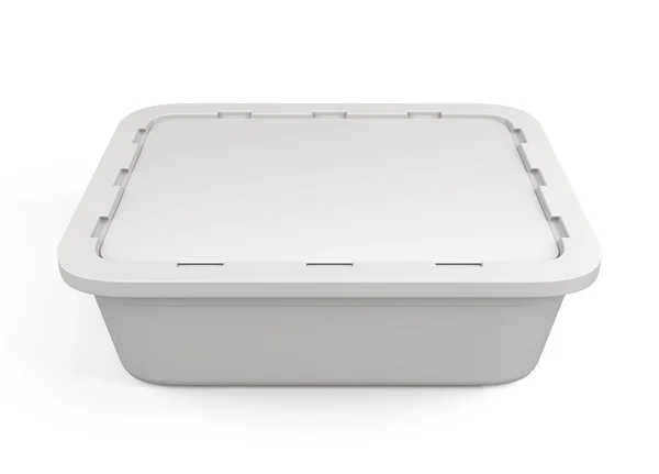 Template White Plastic Container For Food Stock Photo By C 3dmavr