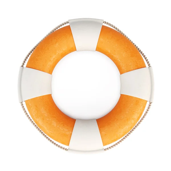 Lifebuoy isolado no fundo branco. 3d . — Fotografia de Stock