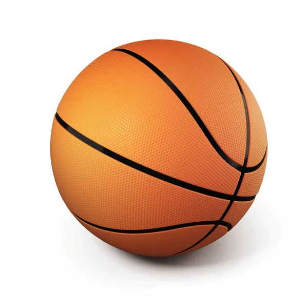 Basketball isolated on white background. 3d. — Stock Photo, Image