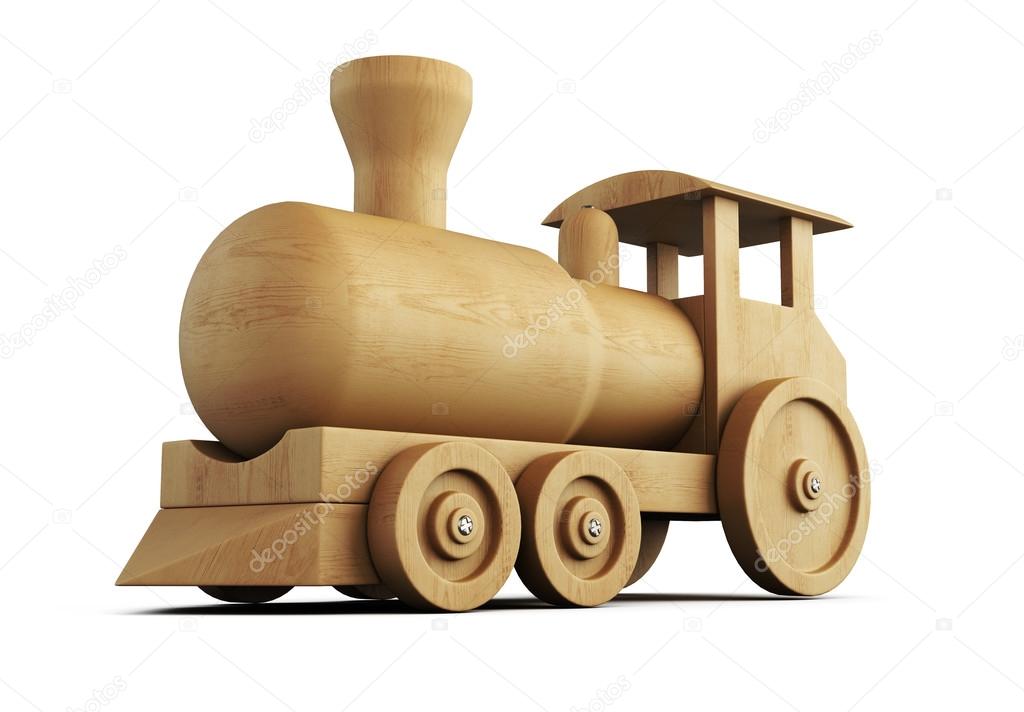 wooden locomotive