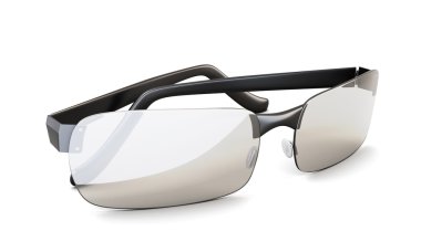 Plaj güneş gözlüğü portre. 3D.