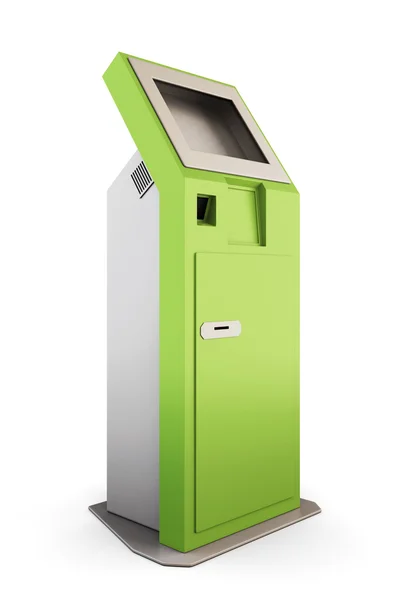 Kiosk.3d zielone informacje. — Zdjęcie stockowe