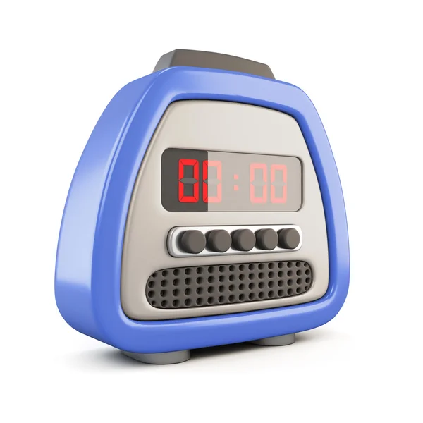 Digital alarm clock. 3d. — Stock Photo, Image