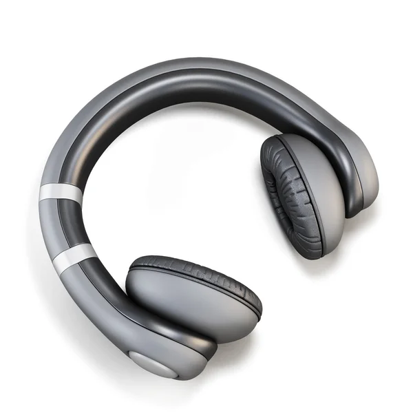 Słuchawki na białym tle. 3D. — Zdjęcie stockowe