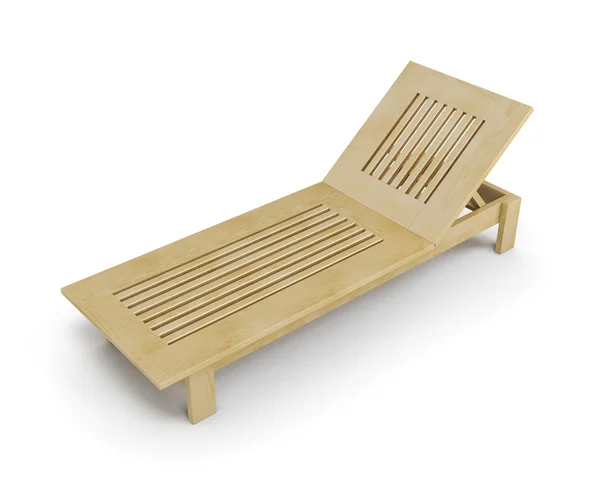 Cadeira de madeira. ilustração 3d . — Fotografia de Stock