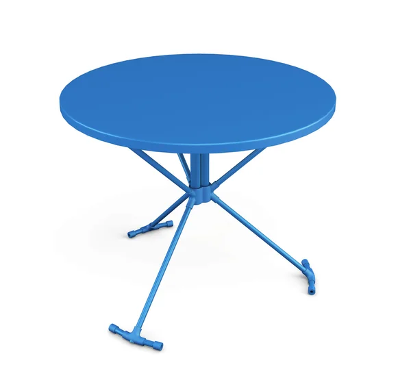 3d round plastic table — Stock Photo, Image