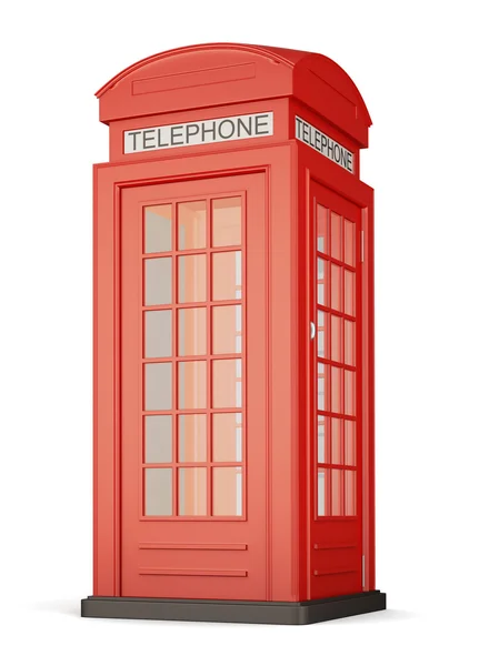 Cabine de telefone vermelho britânico — Fotografia de Stock