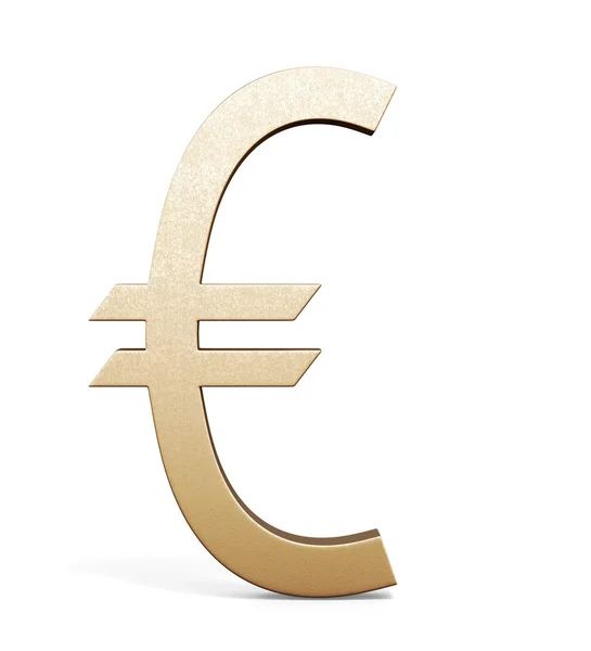 3D символ євро . — стокове фото