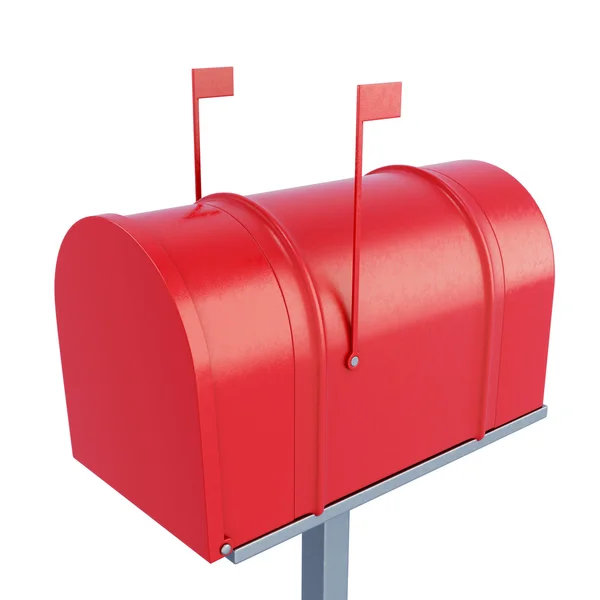 Gesloten verzendkosten mailbox. 3D-rendering. — Stockfoto