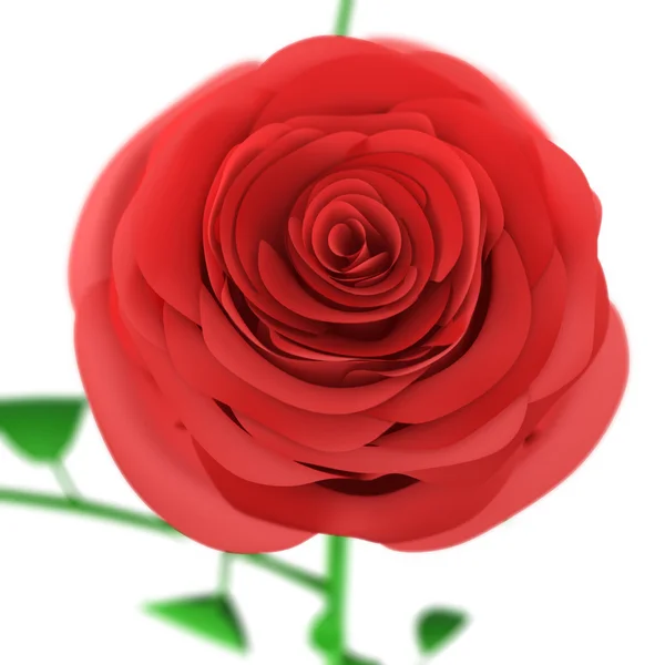 Μπουμπούκι τριαντάφυλλο κορυφή Δες απομονωθεί σε λευκό φόντο. — Φωτογραφία Αρχείου